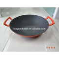 cast iron cooking wok China wok pre-seasoned coating for kitchen
